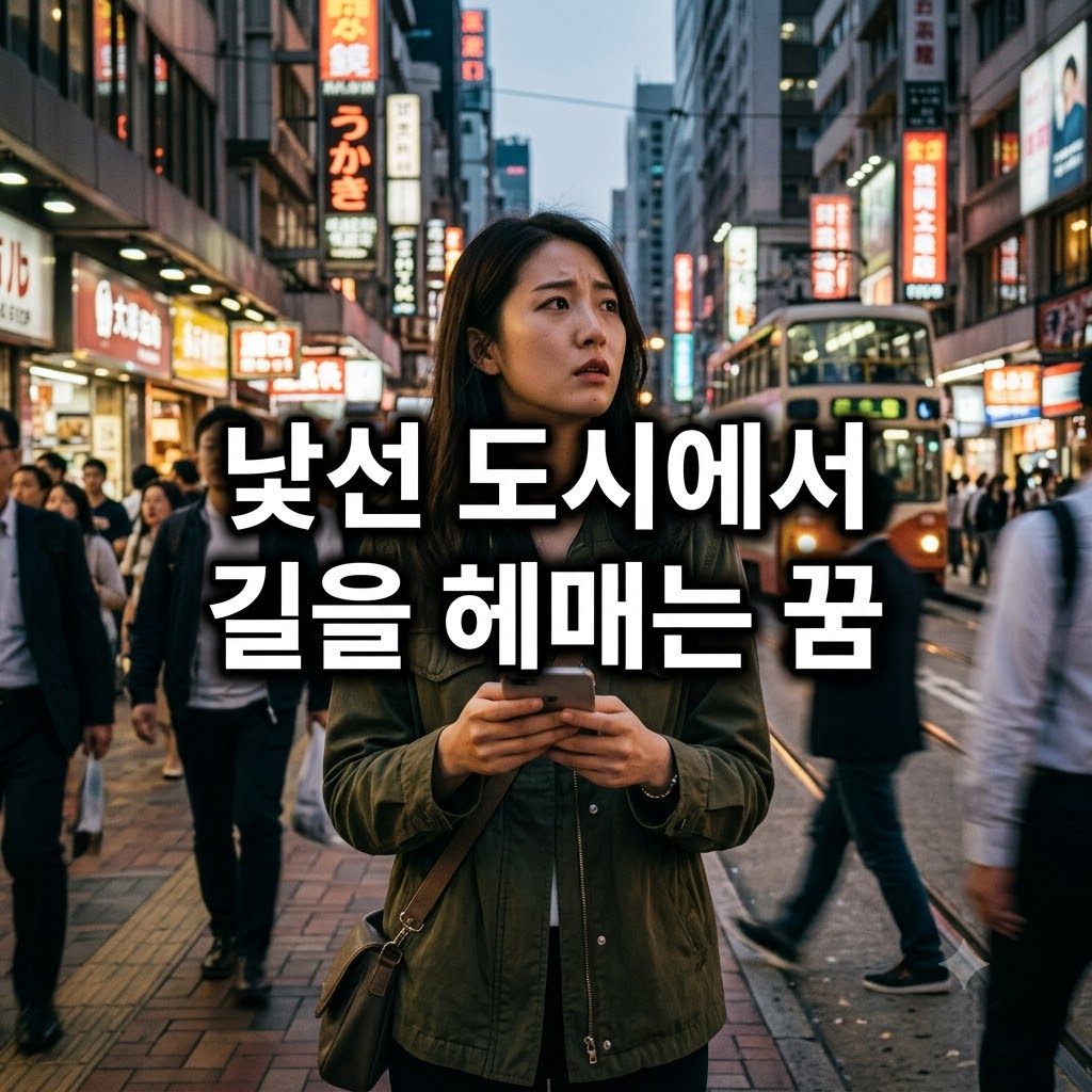 낯선 도시에서 길을 헤매는 꿈