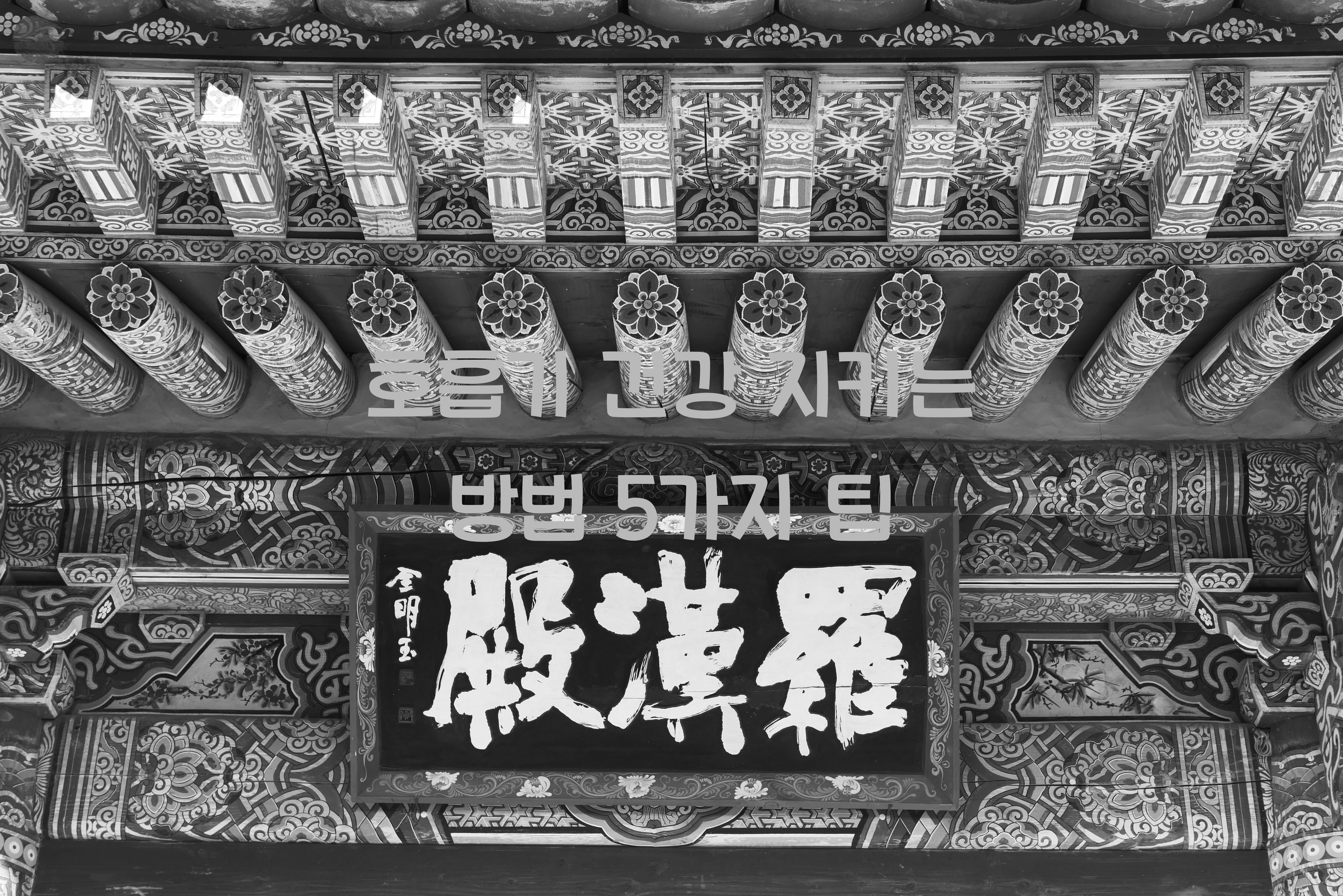 호흡기 건강 지키는 방법