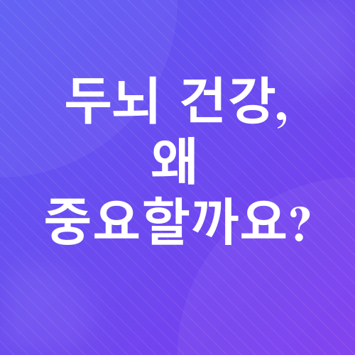 노년기 두뇌 건강_1