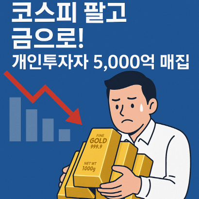개인투자자 5,000억 원 금ETF 매집! 왜 주식 대신 금인가?