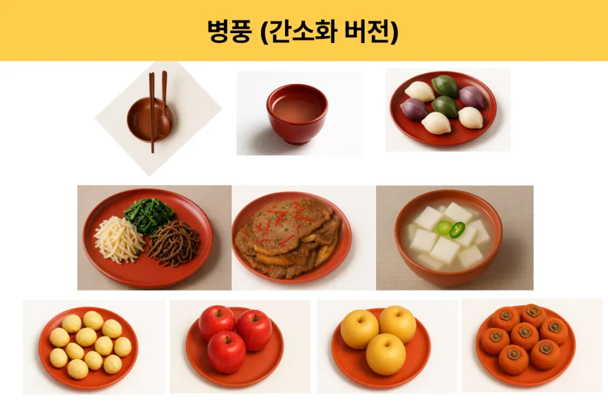 추석 간소화 차례상