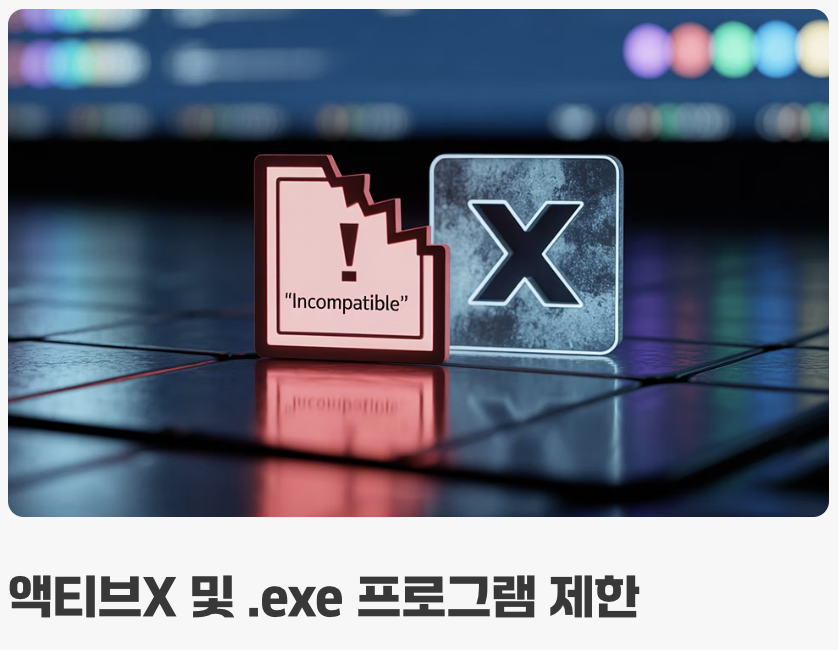 한국에서의 치명적인 약점, 'ActiveX의 그림자'