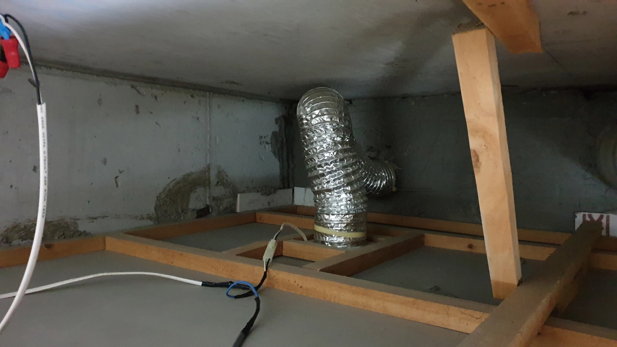 환풍기 설치 상태 모습