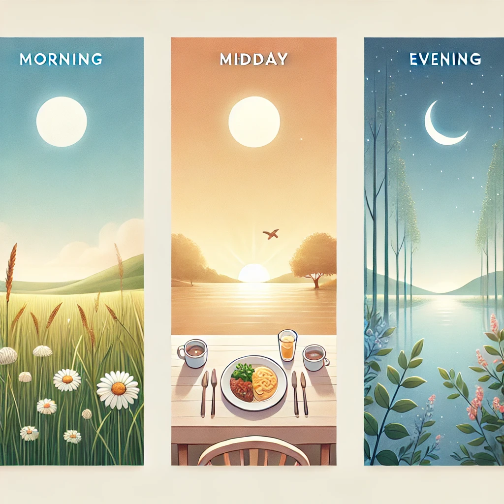 아침, 점심, 저녁 기도문