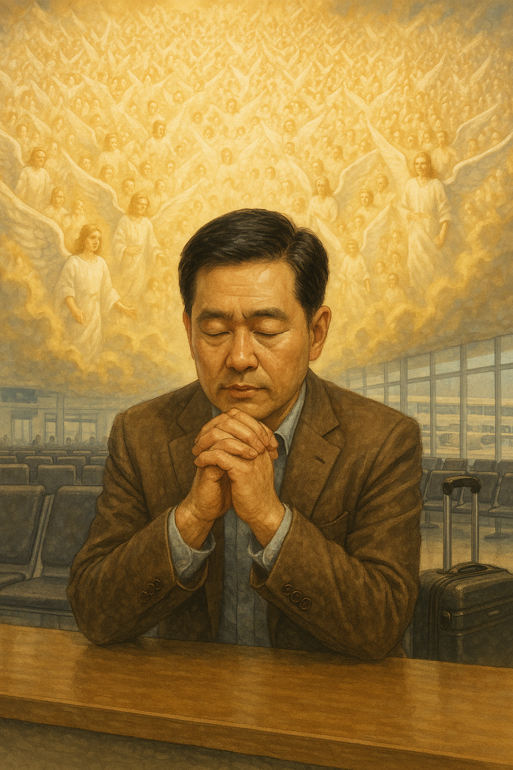 신 33:2 말씀을 따라 제 삶에서 수천의 천사들이 행하는 역사를 늘 기억하고 묵상하는 삶에서 성장하기 위해&amp;#44; 삶에서 잠시 멈춰서 하나님을 묵상하며 찬양하는 시간을 가지는 모습입니다.