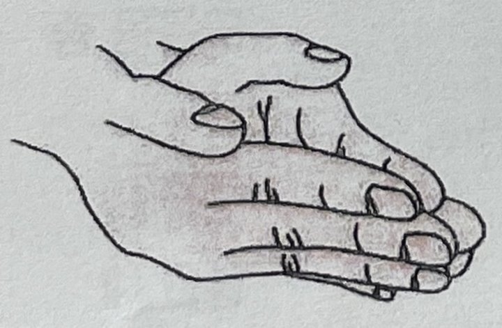 손가락-마디-맞대고-있는-양손