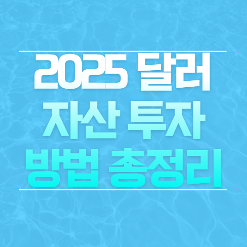 2025년 달러 자산 투자 정리 글