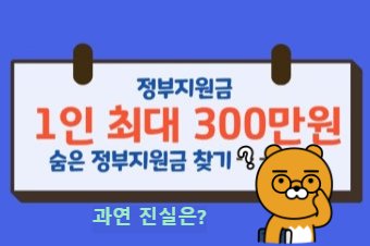 정부 지원금 최대 얼마?