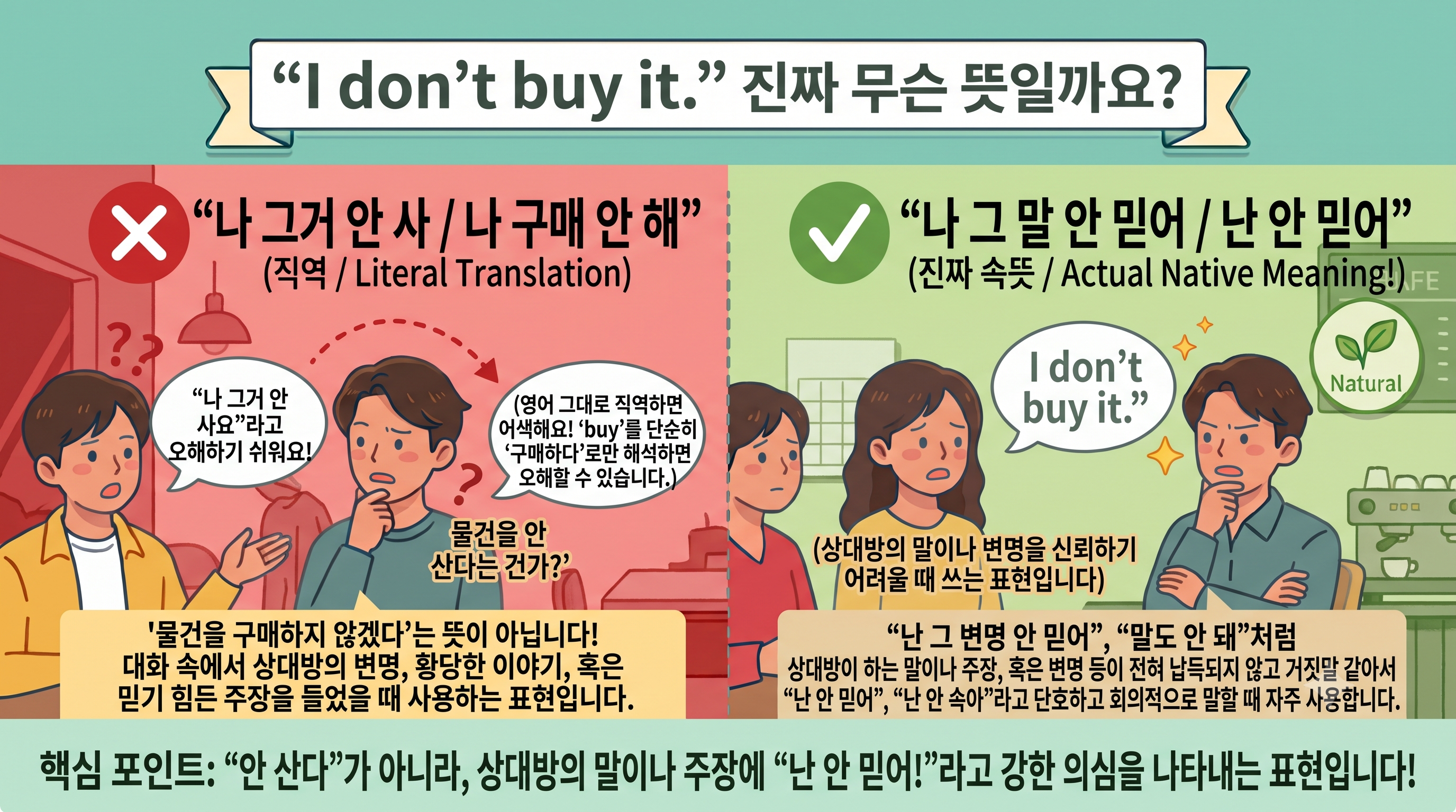 I don't buy it 뜻