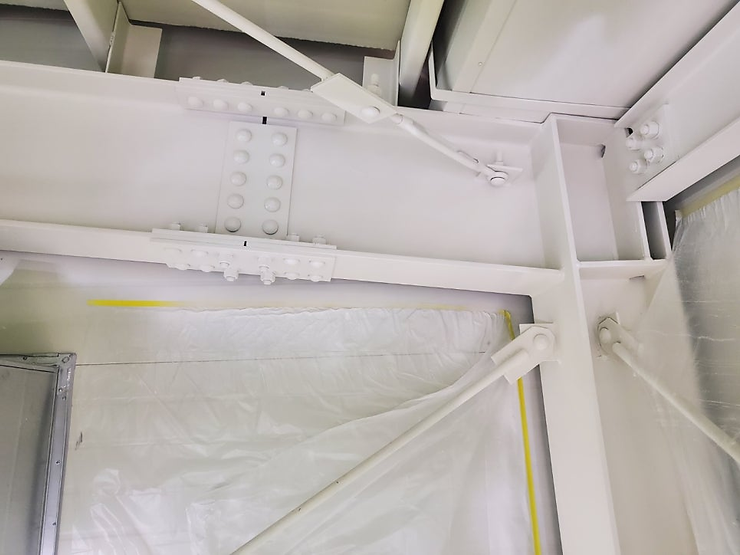 내화페인트 시공 완료 후