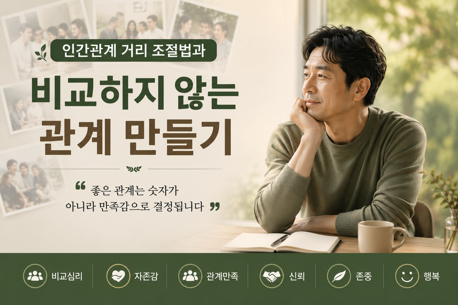인간관계 거리 조절법과 비교하지 않는 관계 만들기