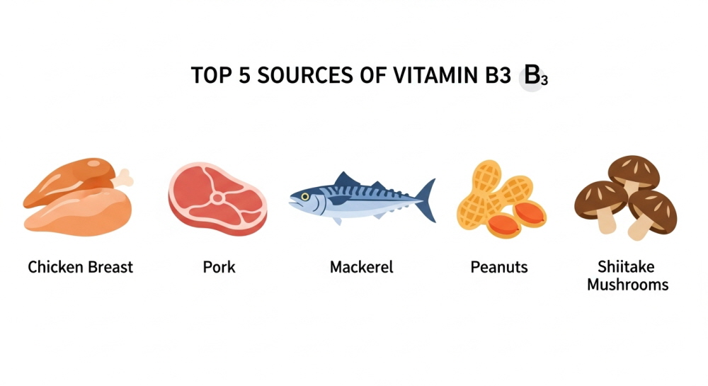 비타민b3 많은 음식