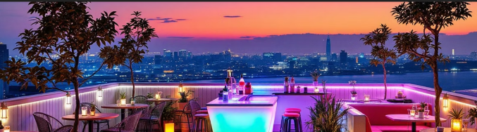 루프탑바 풍경 사진