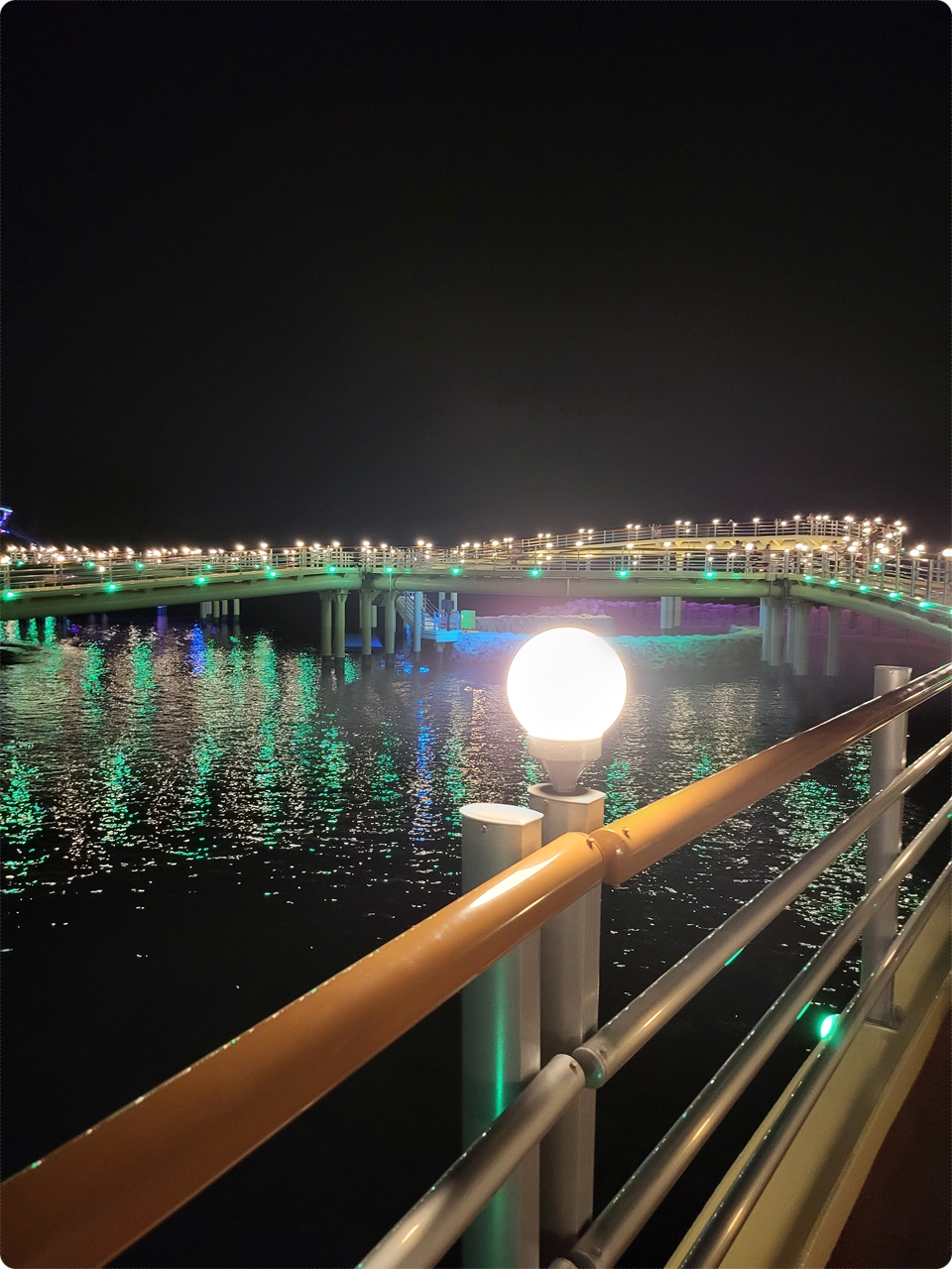 저녁에 연암 스카이 워크