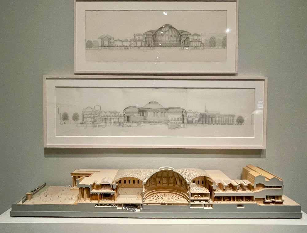 영국박물관 대중정 스케치와 모형