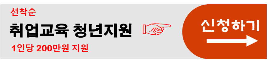 취업교육 청년지원 사업