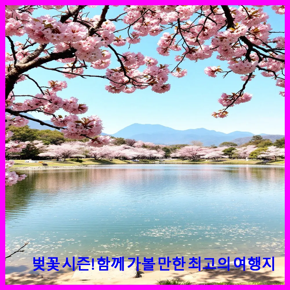 벚꽃 시즌! 함께 가볼 만한 최고의 여행지