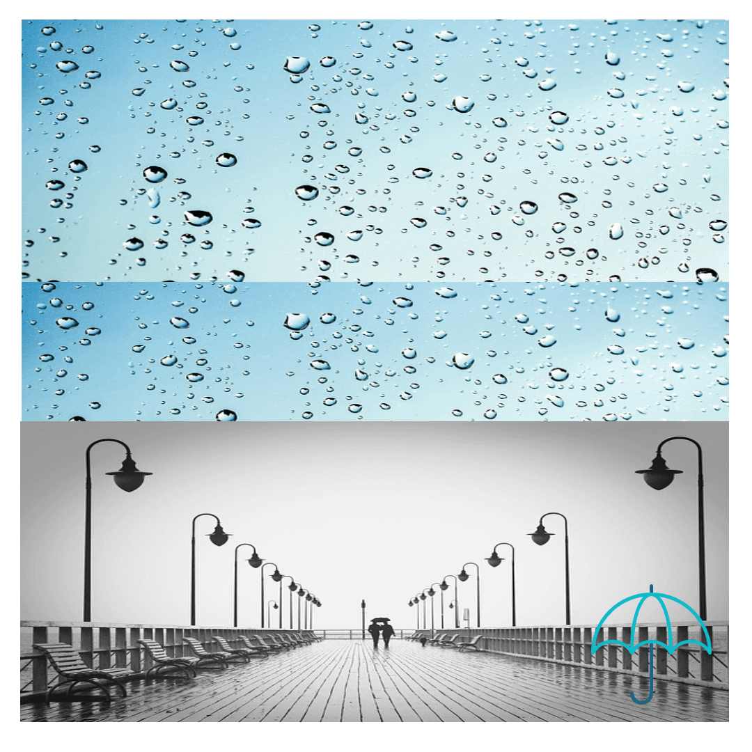 비 오는 거리 사진