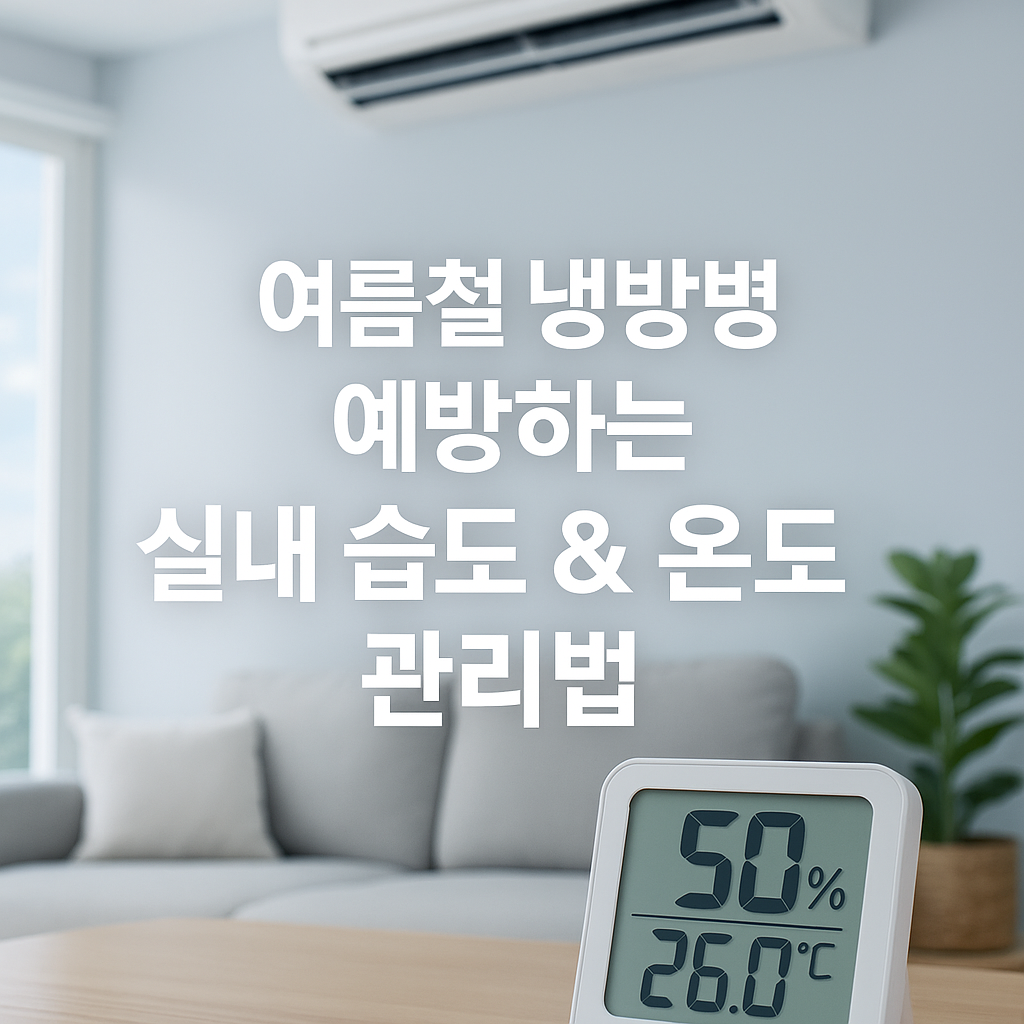 여름철 냉방병 예방하는 실내 습도 & 온도 관리법