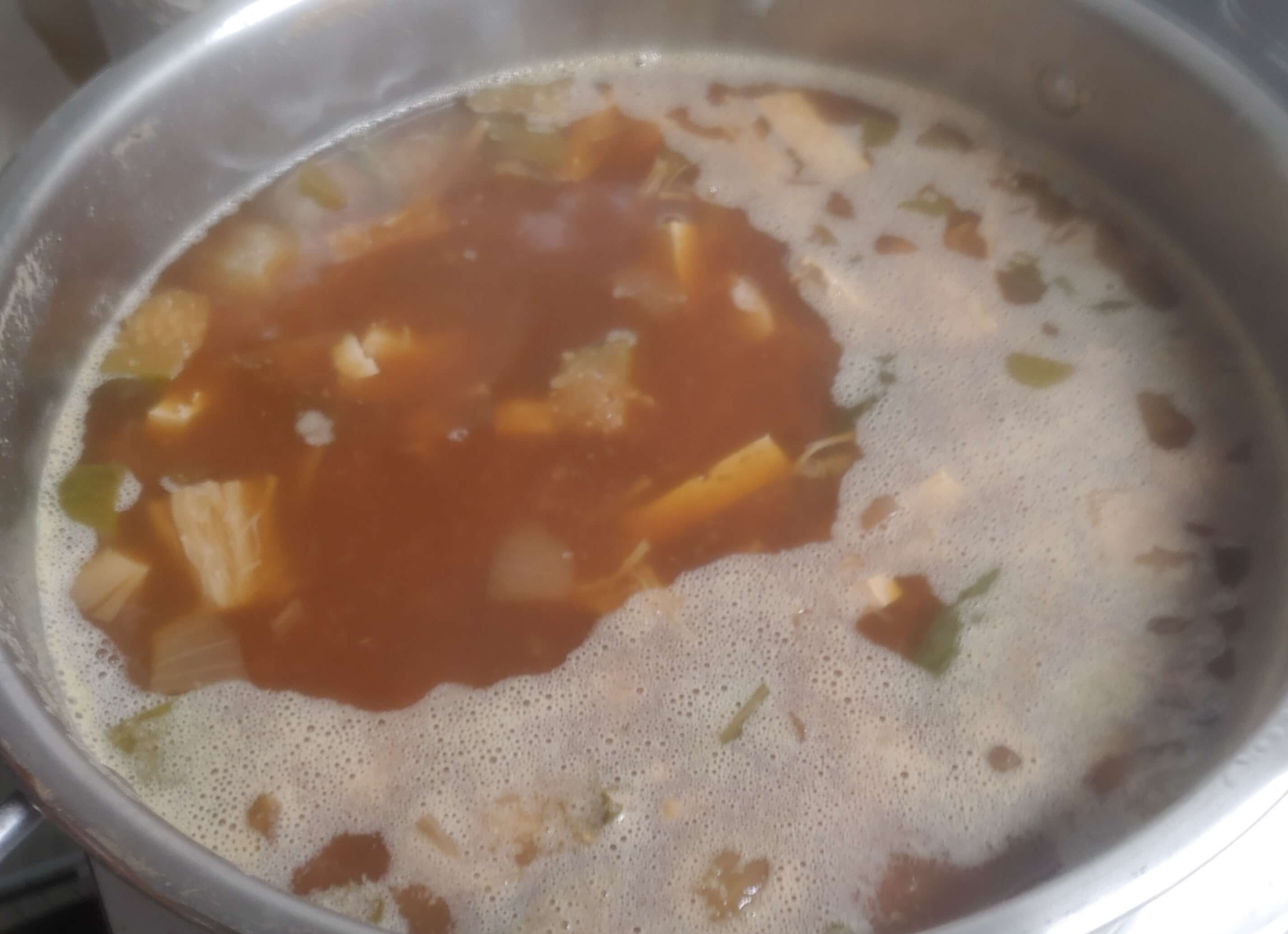 된장 거품