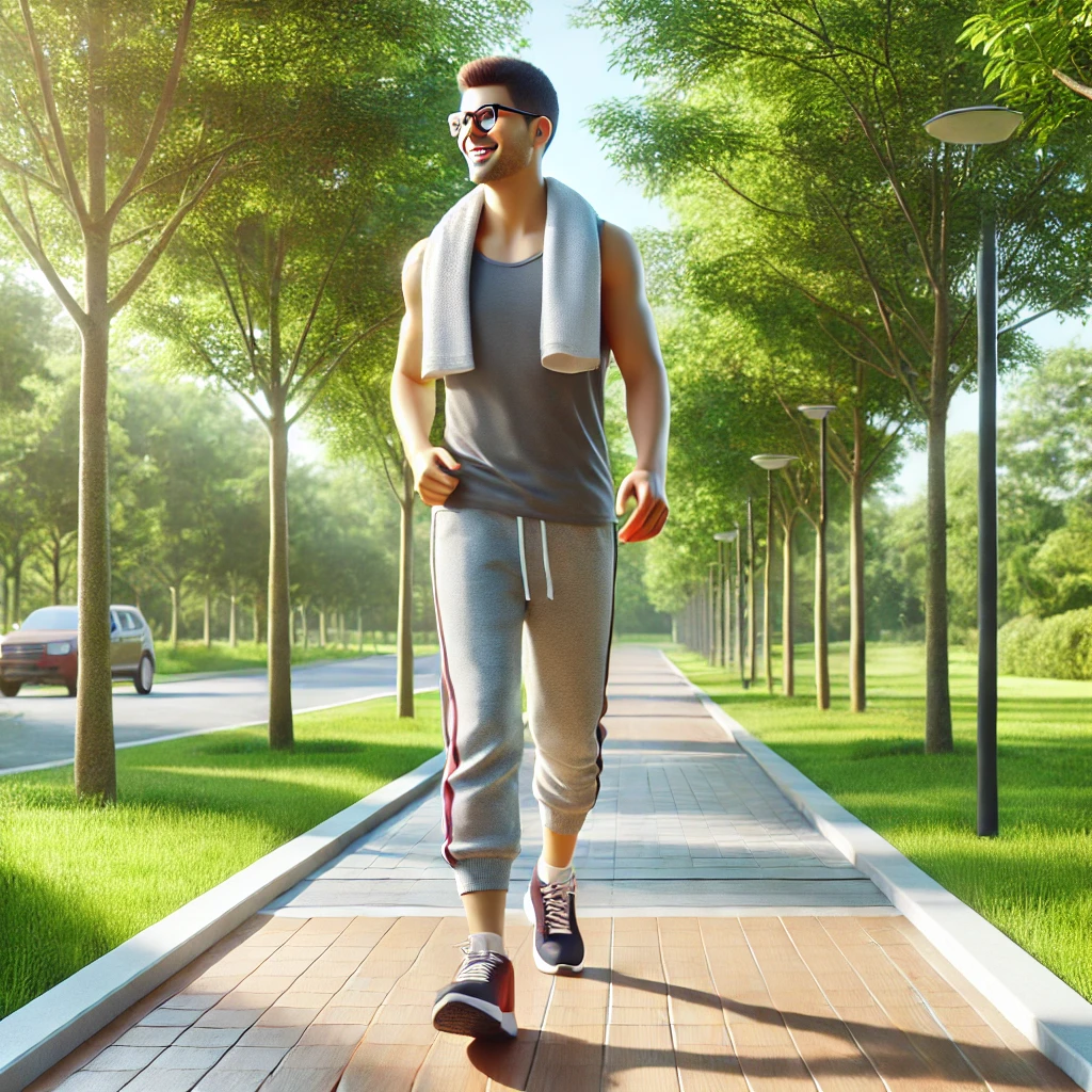 걷기 운동을 하는 사람의 이미지