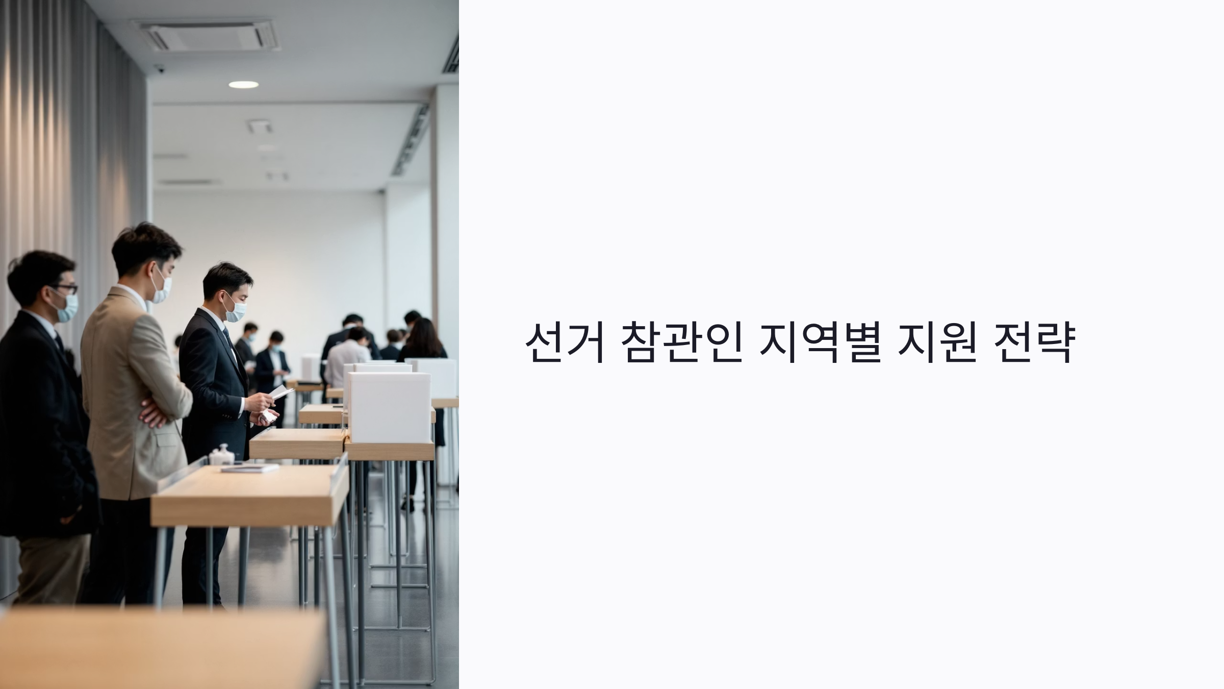 선거 참관인 지역별 지원 꿀팁 총정리: 수도권부터 시골까지 배정 전략 완전 분석