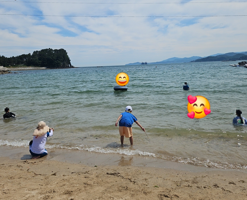 남일대 해수욕장 사진