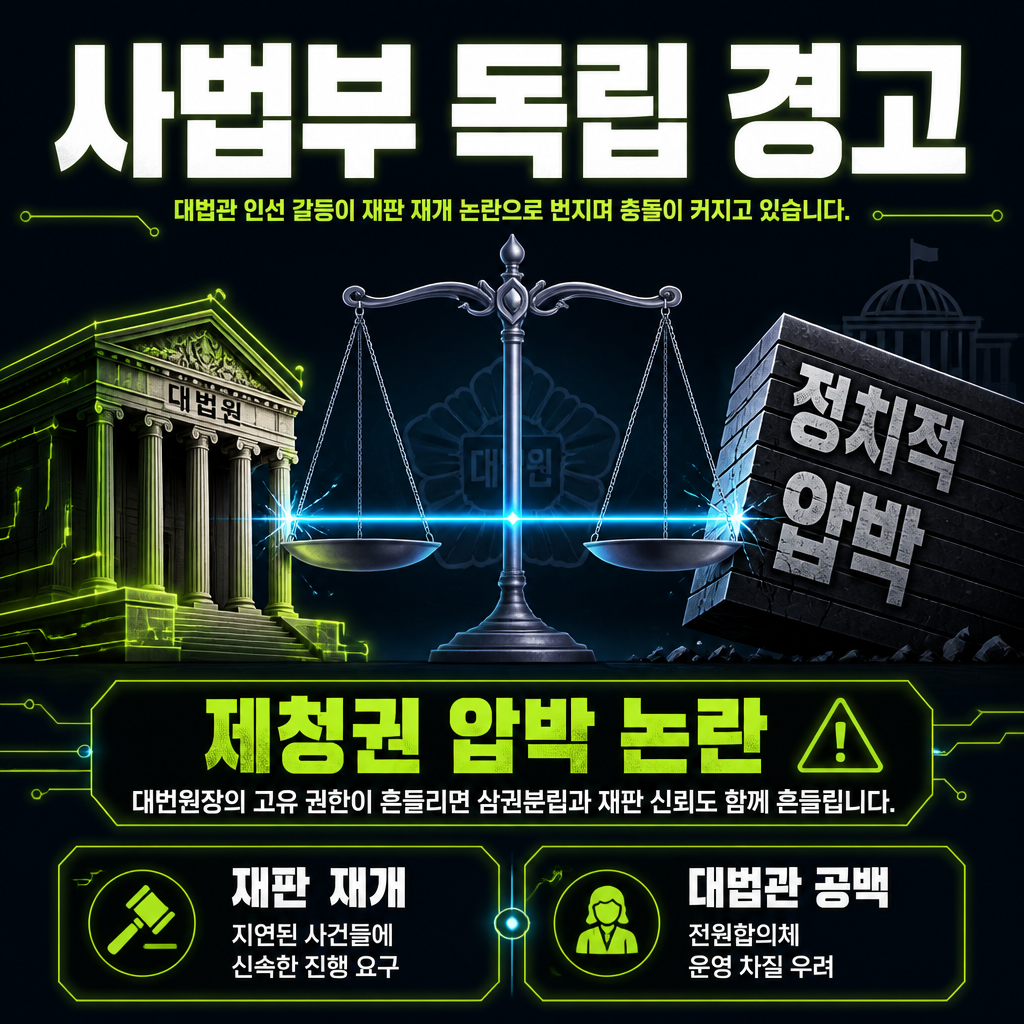 사법부 독립 경고
