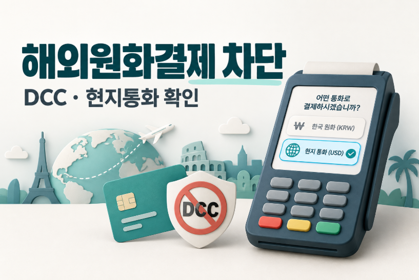 해외원화결제 차단 방법 ❘ DCC 수수료&middot;현지통화 결제 확인
