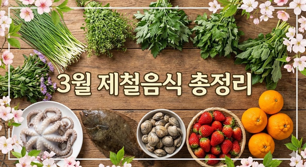 3월 제철음식 총정리: 달래, 주꾸미부터 도다리 쑥국까지 완벽 가이드