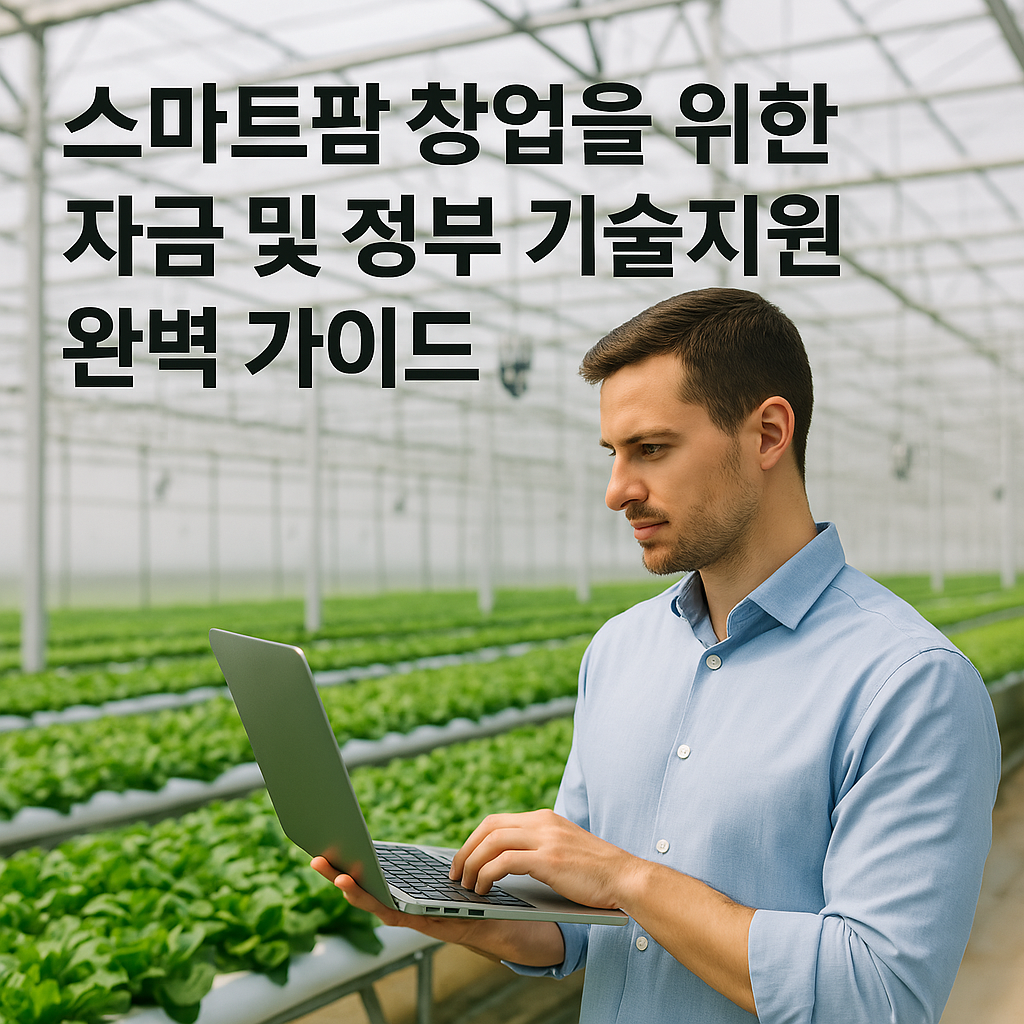 스마트팜 창업을 위한 자금 및 정부 기술지원 가이드