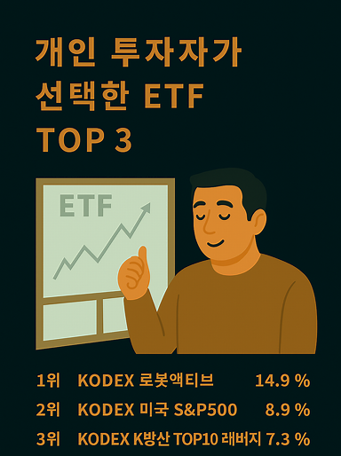 개인 투자자가 선택한 ETF TOP 흐름