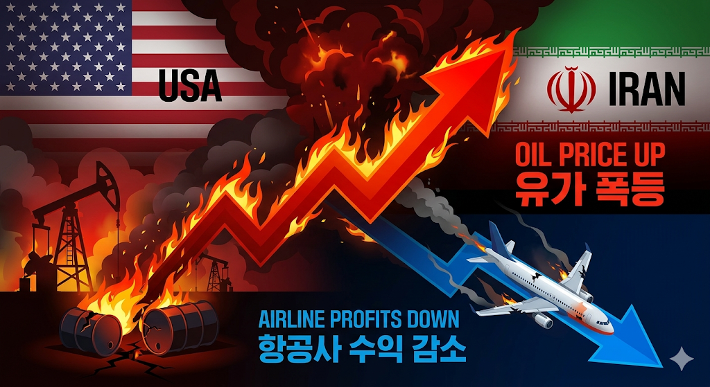 중동발 지정학적 위기, 유가 급등에 따른 항공업계의 '비용 폭탄' 현실화