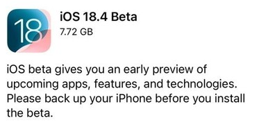 iOS 18.4 Beta