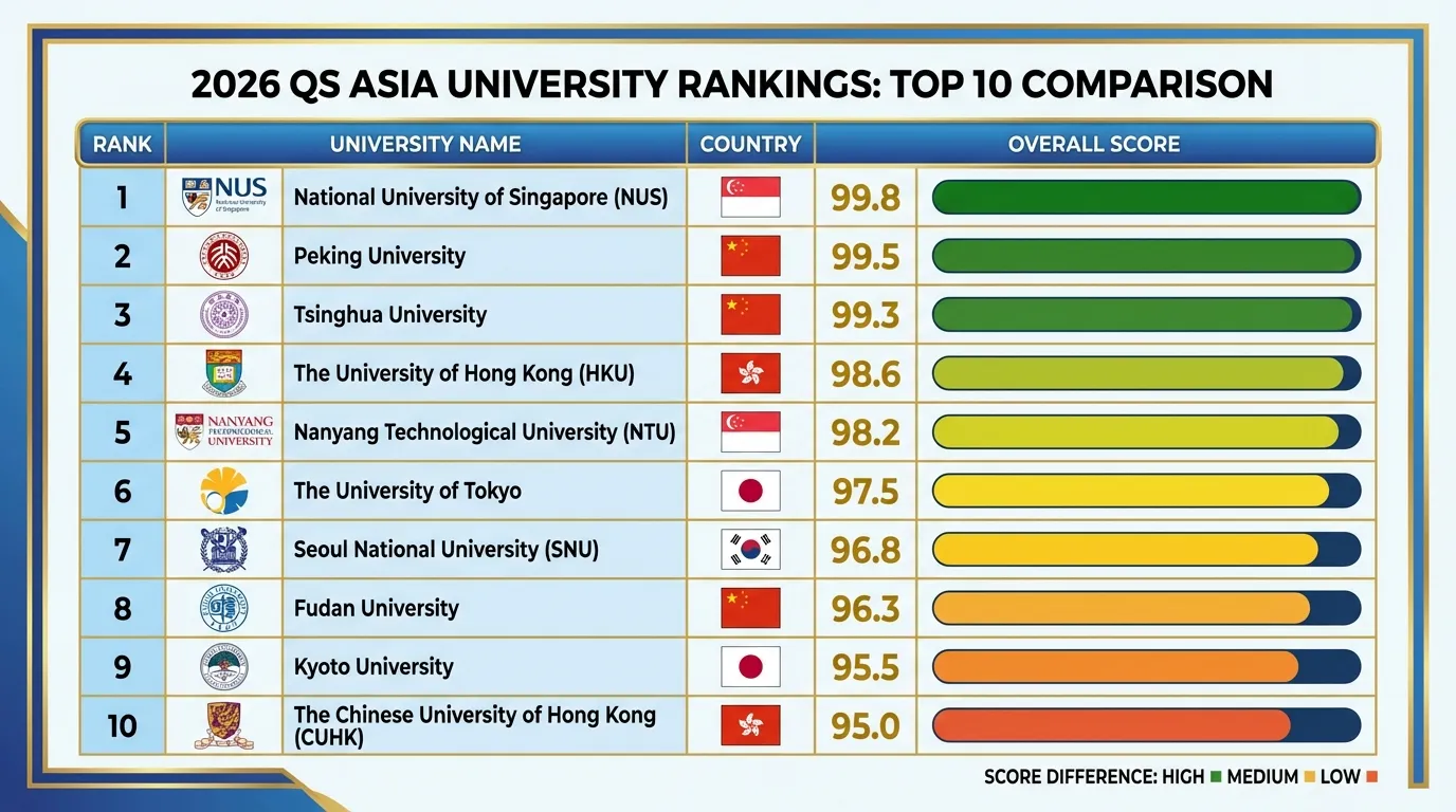 2026 아시아 대학 순위 궁금하세요? 한중일 명문대 완벽 분