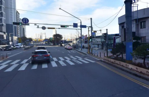 소사역 인근 도로