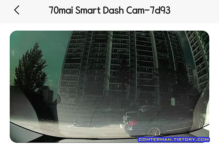 테슬라 모델3 글래스 루프 후방 블랙박스 화각