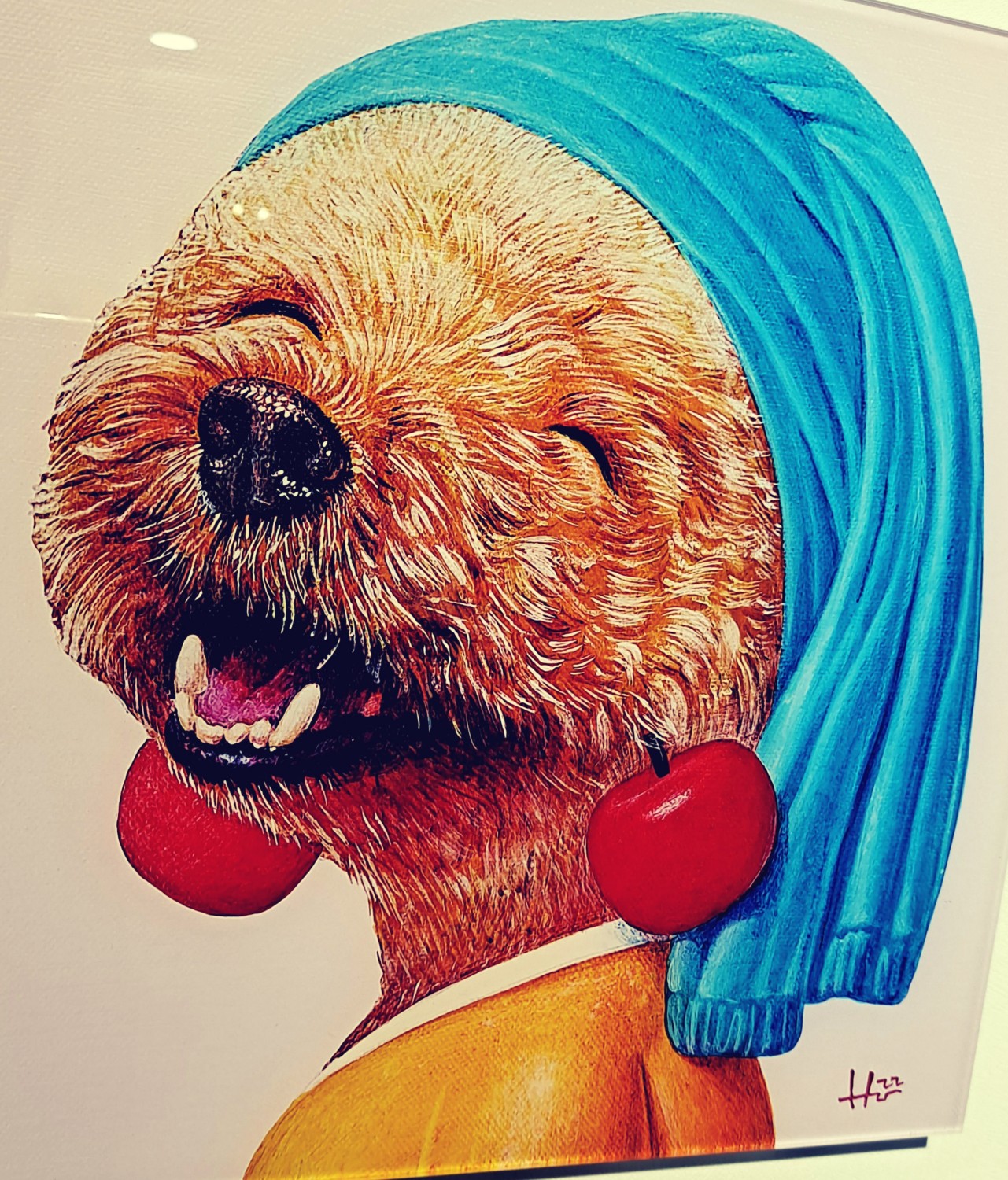 해맑은 강아지 모습