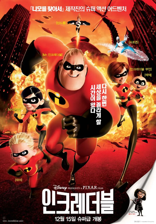 《인크레더블》 리뷰 &quot;로튼 지수는 스파이더맨: 뉴 유니버스와 함께 역대 슈퍼히어로 영화 1등&quot;