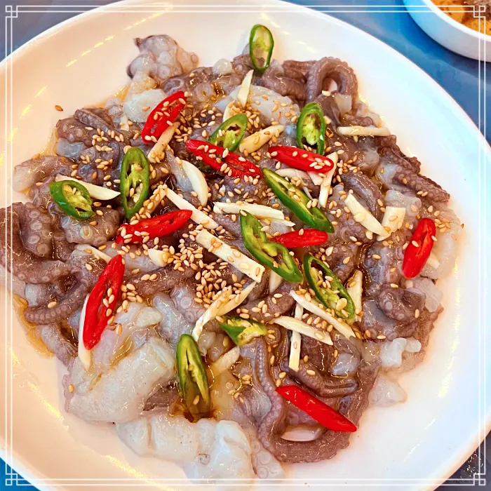 목포 맛집 오션뷰 포장마차, 오징어 통찜, 숙회