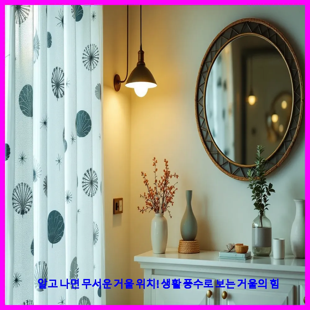 알고 나면 무서운 거울 위치! 생활 풍수로 보는 거울의 힘