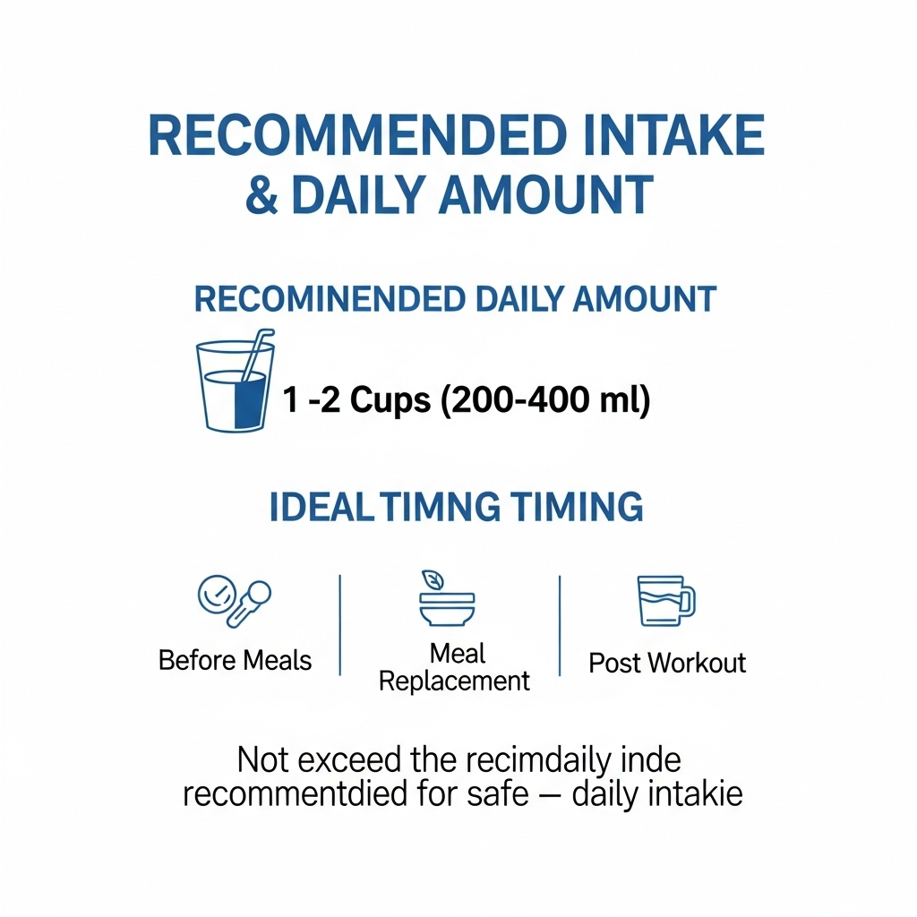 섭취 시간과 하루 권장량