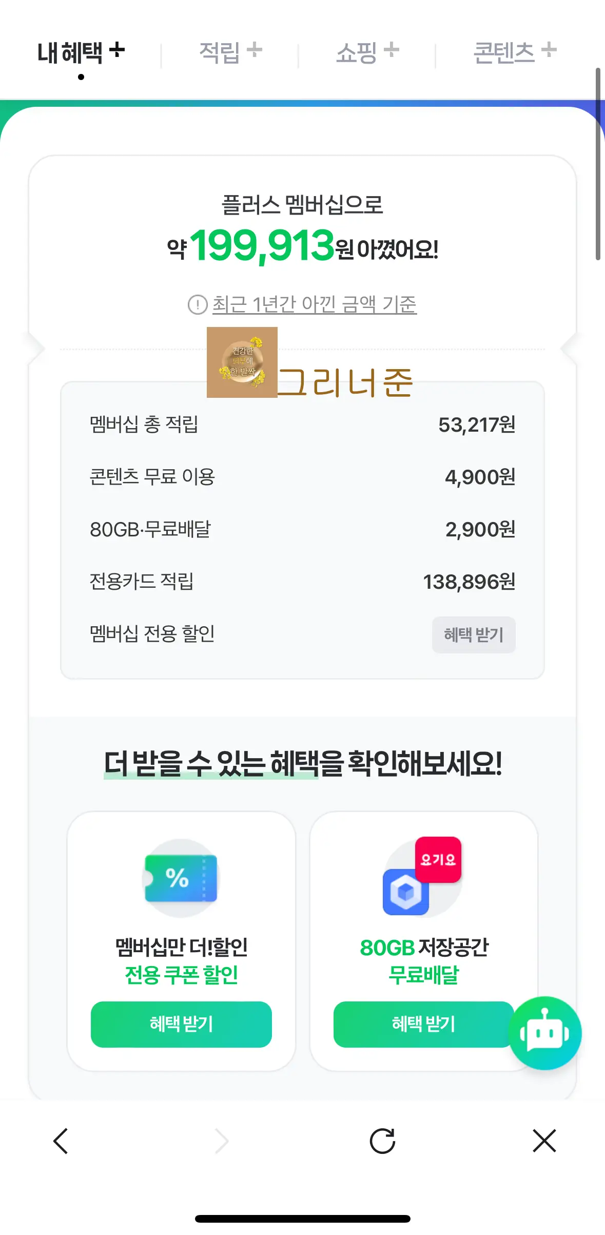 네이버-페이-플러스-멤버십-1년-아낀금액