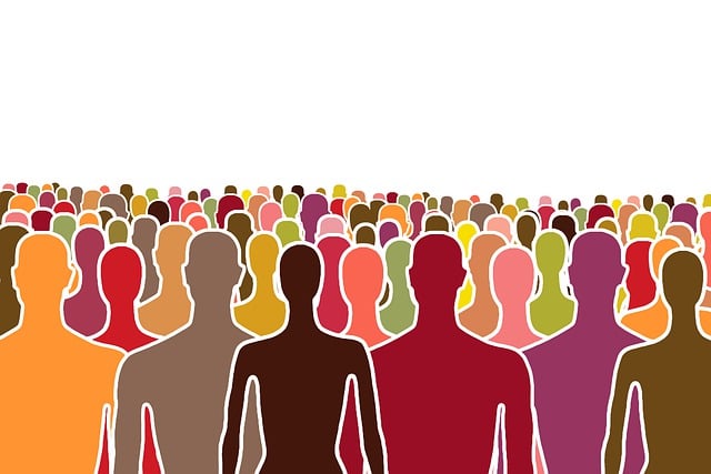 다양한 사람들 실루엣