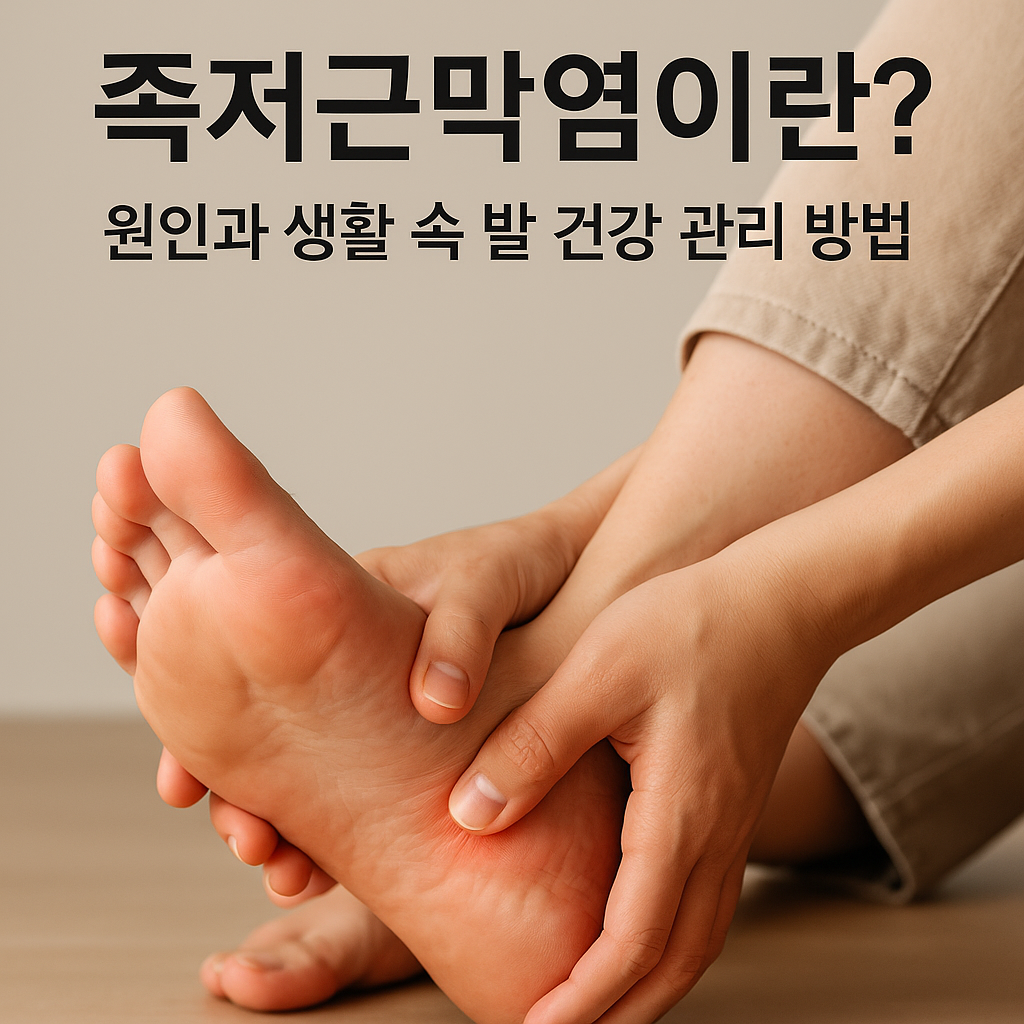족저근막염이란? 원인과 생활 속 발 건강 관리 방법