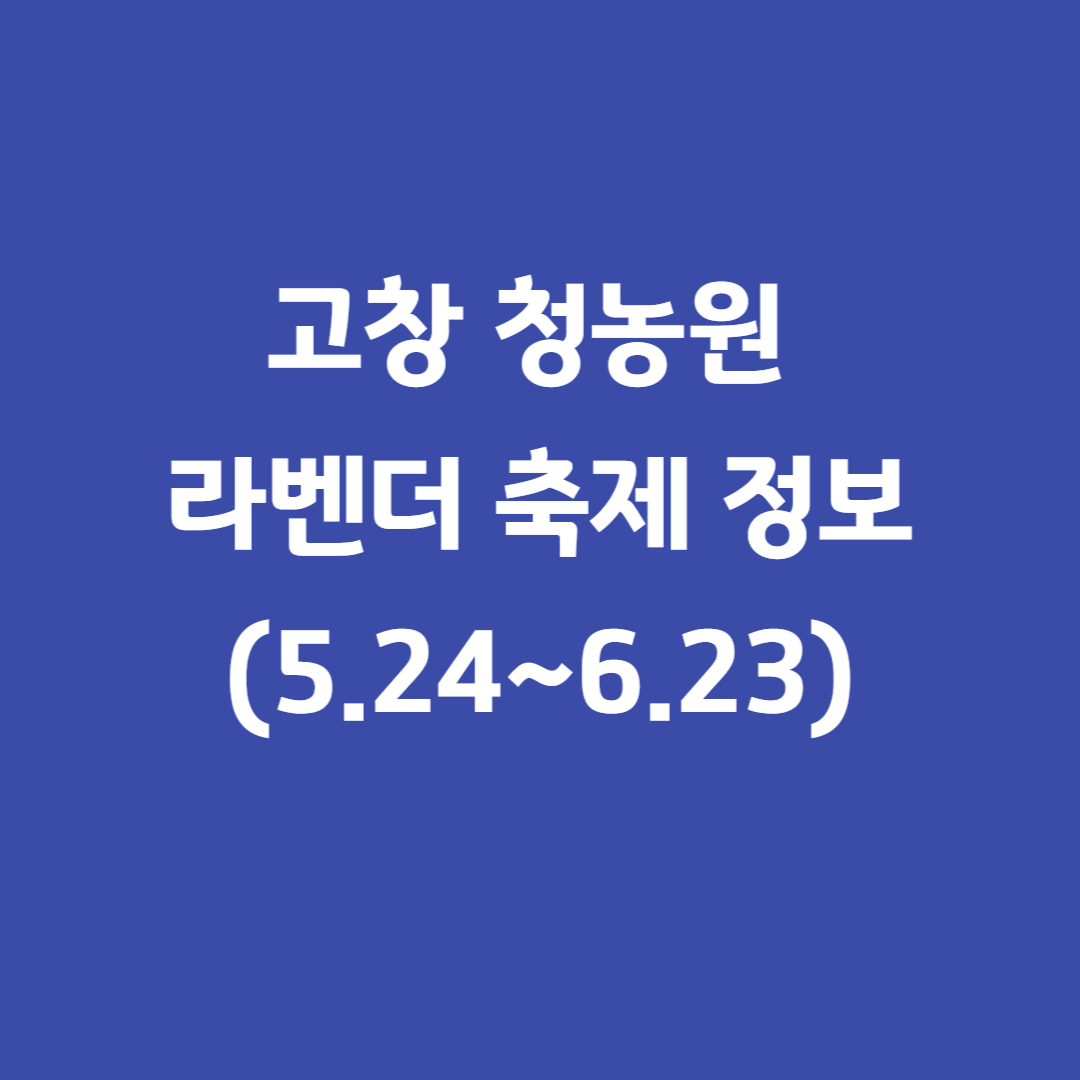 고창청농원-라벤더축제