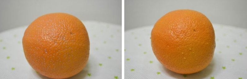 오렌지 모공 브러쉬 실험