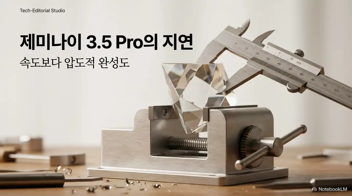 Gemini 3.5 Pro 지연 추론과 높은 완성도를 설명하는 이미지
