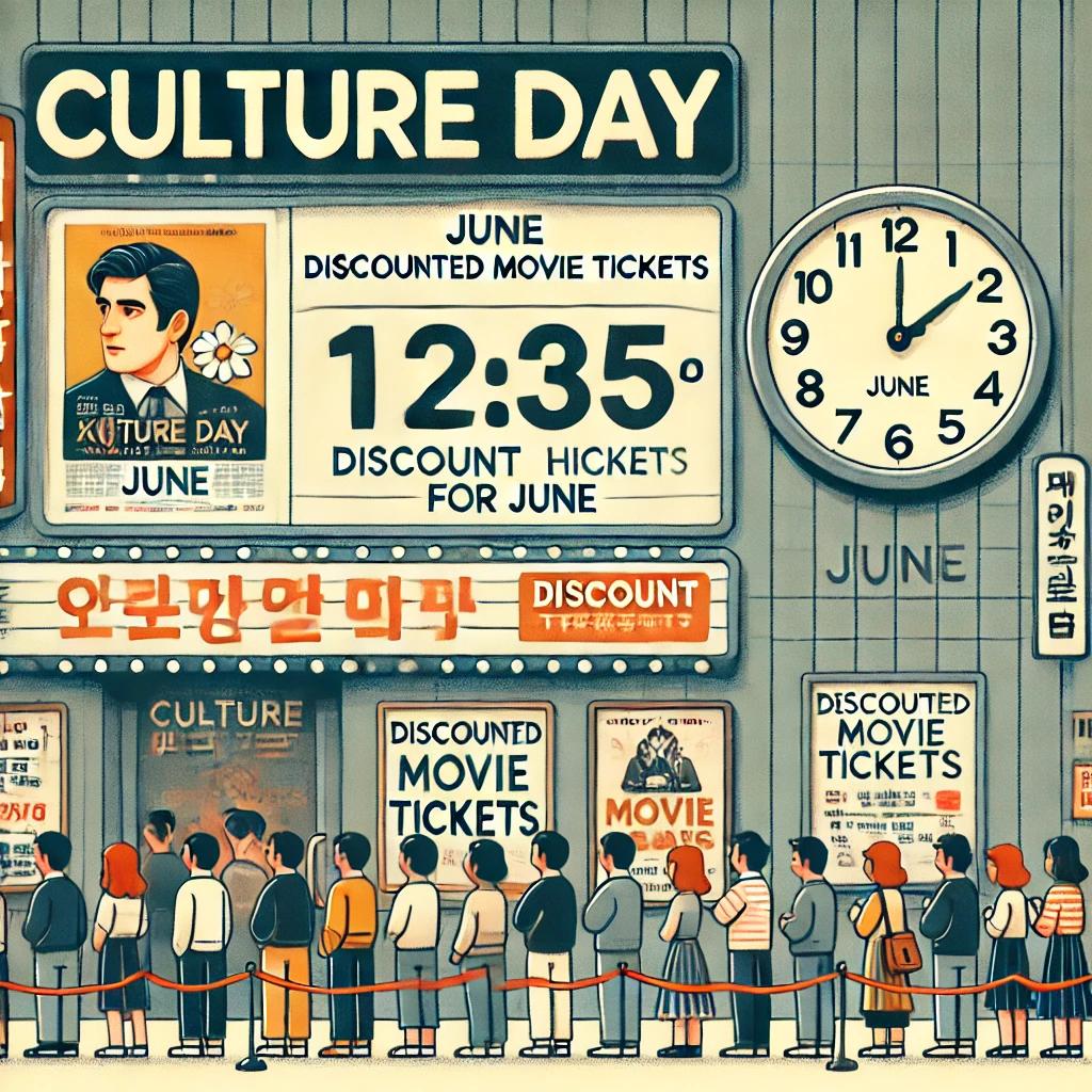 6월 문화의날 영화할인 시간