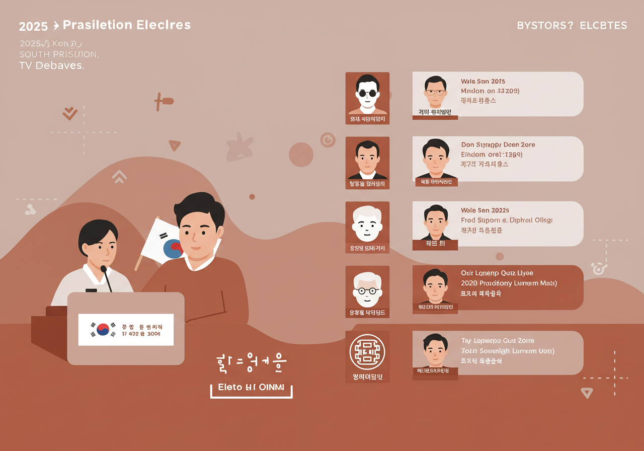 후보별 정책 비교 가능한 2025 대선 TV 토론회 일정표 + 시청 방법